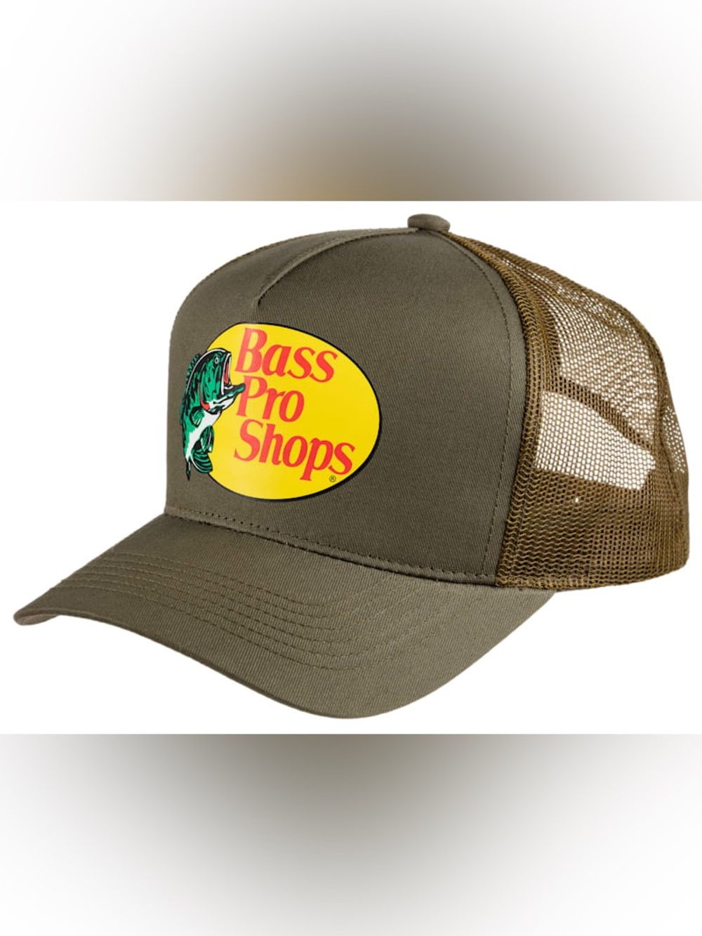Bass Pro Shops Mesh Trucker Cap Olive